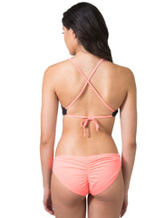 Sky + Sea top (Black/Coral)