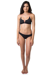 Sky + Sea top (Black/Coral)