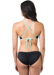 Sky + Sea top (Black/Mint)