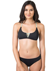 Sky + Sea top (Black/Mint)